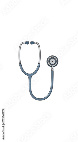 Medical Stethoscope for Listening to Heartbeats and Lungs.