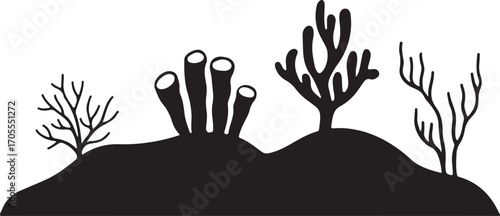 Mushroom Vector – Fungus, Nature, Plant, Forest, Food, Organic, Black, Toadstool, Decorative, Natural, Wild, Growth, Biology, Outline, Cartoon, Symbol, Sketch, Illustration