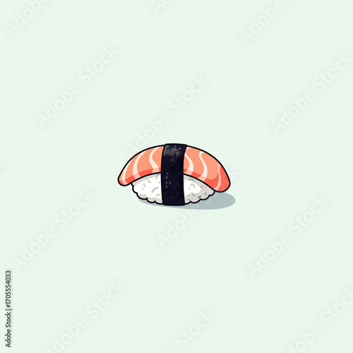 Sushi icon flat vector design.