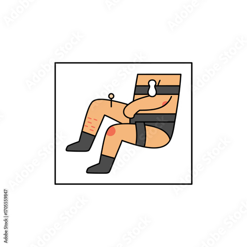 climber resting in a harness suspended mid-climb showing resilience and endurance during a climbing challenge suitable for adventure and sports blogs