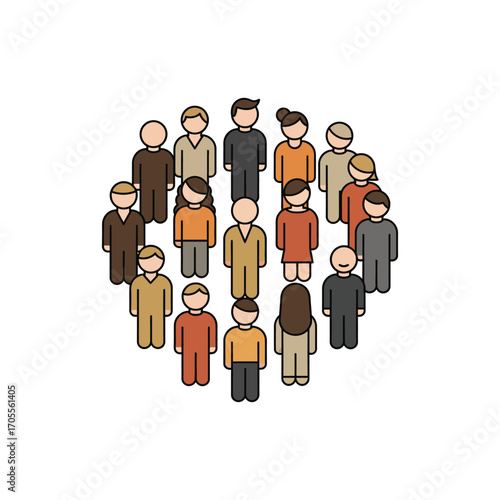 group of people diverse community standing together multiethnic crowd in unity ideal for teamwork and collaboration concepts diverse workplace
