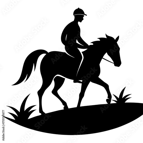 Horse Riding Silhouette