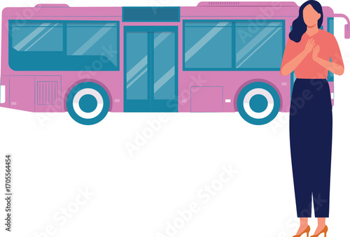 Women excited to ride bus