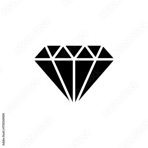 Diamond icon vector for web and mobile app. diamond gems sign and symbol