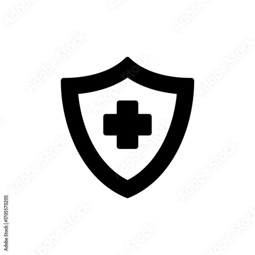 Health insurance icon vector for web and mobile app. Insurance document sign and symbol