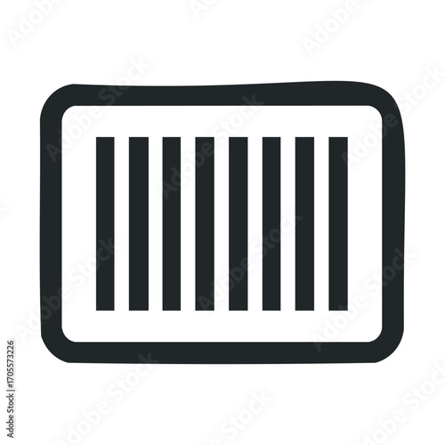 Modern design of a bar code symbol for commercial use. Vector illustration