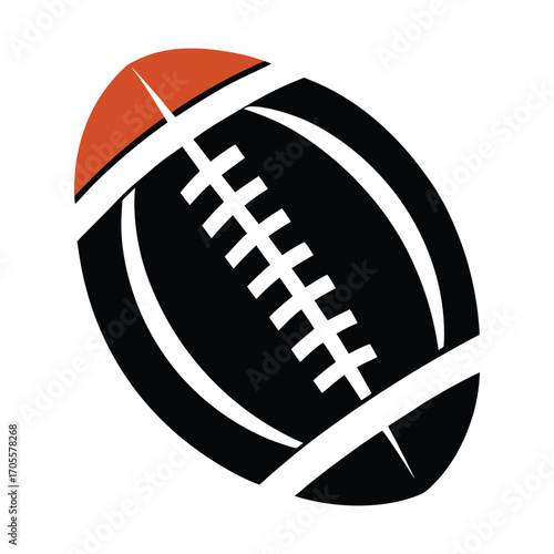 American Football Graphic Design Icon Image Download Free on White Background