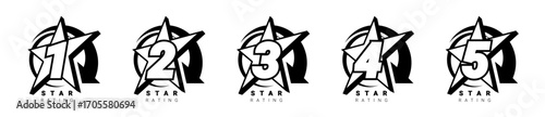 Star rating. star Symbol or emblem. vector illustration