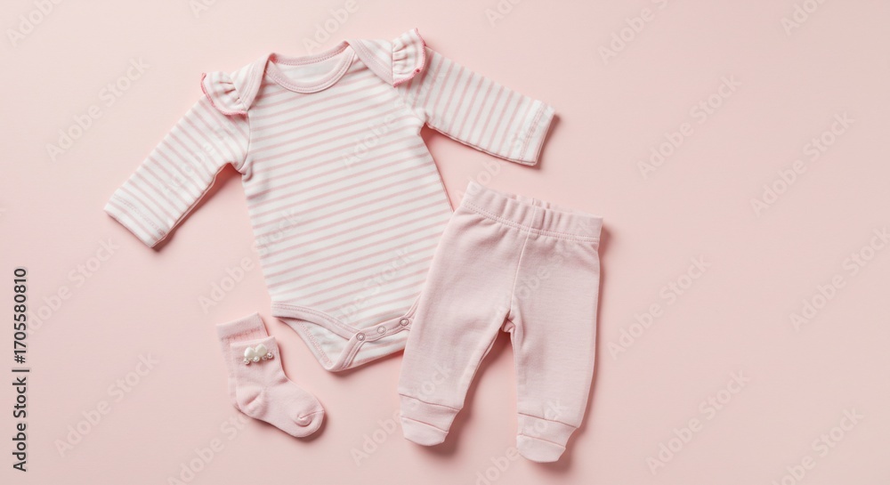 custom made wallpaper toronto digitalInfant clothing set pink bodysuit leggings and socks
