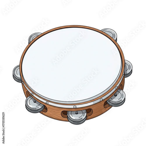 Tambourine Musical Instrument Percussion.