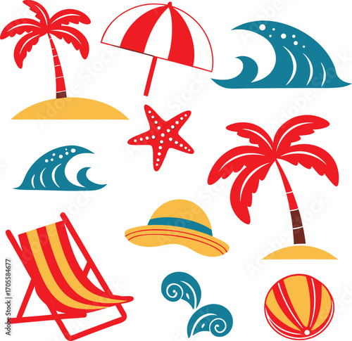 Tree plan and summer design vector icon 
