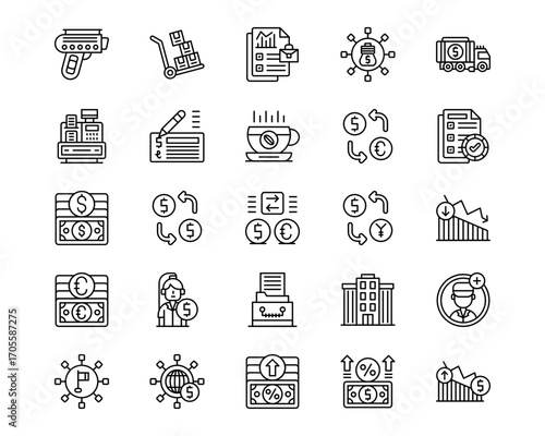 Trading Line Vector Icons