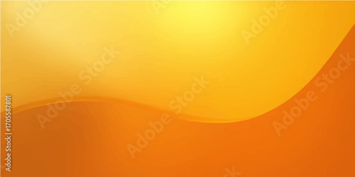 Vibrant abstract orange waves with a sun-like gradient create a warm, energetic desert-inspired backdrop