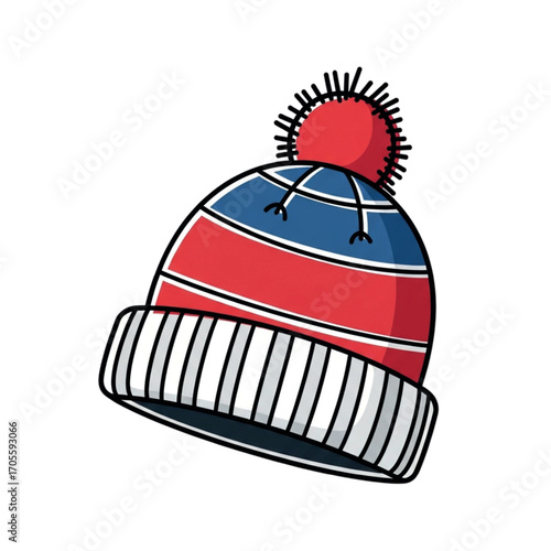 Winter Beanie Hat with Pom Pom.