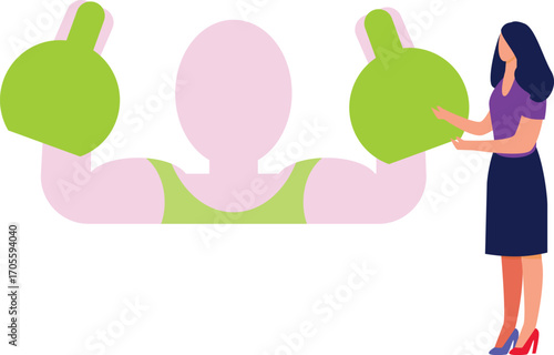 wrestler is lifting weight