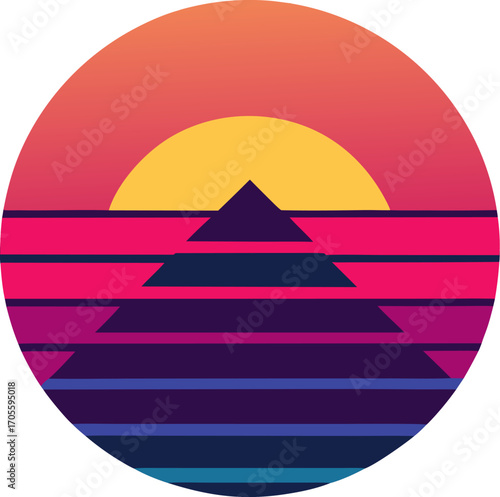 Modern-gradient colors poster  vector on white background 