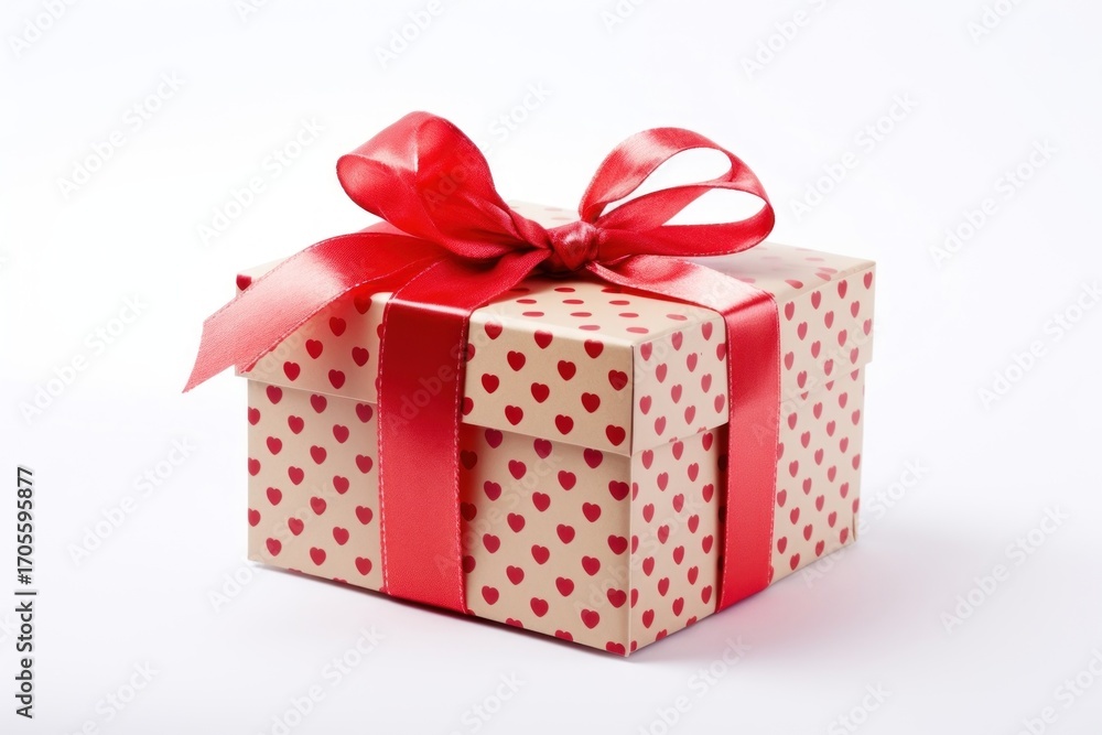 Obraz premium Gift box gift present white background.