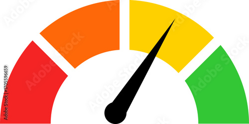 speedometer icon. speed indicator icon. car speed icon. performance concept icon sign symbol collections, vector illustration.Speedometer, Credit Score and Level Measure Icon Vector Design.