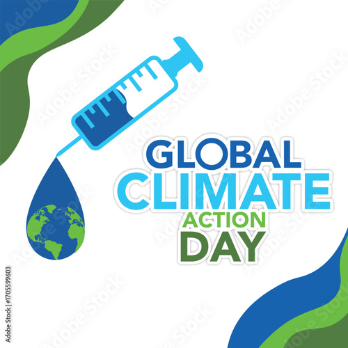 Earth Day inspirational posters with globe in floral wreath. Make everyday Earth Day, think green, focus on climate action, recycle for the life cycle - motivational quotes vector illustration