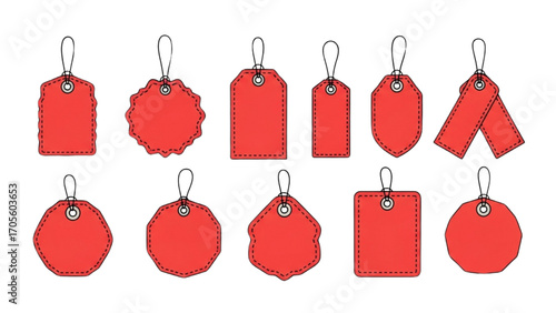 Discount Tags Vector Illustration Marketing and Promotion Labels Banners AI EPS PNG