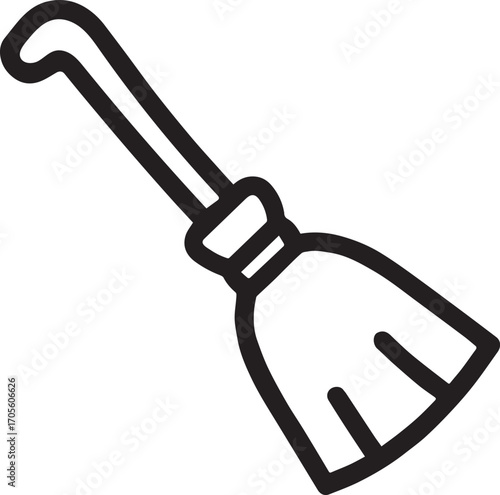 Broomstick Outline Icon