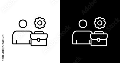 Professional Development Icon Set Multiple Style Collection