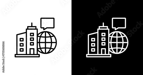 Corporate Communication Icon Set Multiple Style Collection