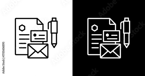 Corporate Identity Icon Set Multiple Style Collection