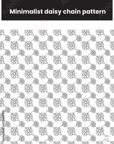 A minimalist design featuring a symmetric, line-based floral pattern, suitable for various creative projects.