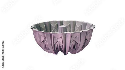 Metallic Nonstick Bundt Cake Pan Isolated on White