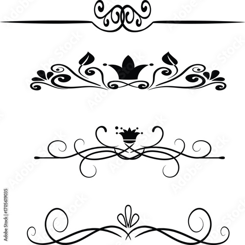 set of decorative elements for design