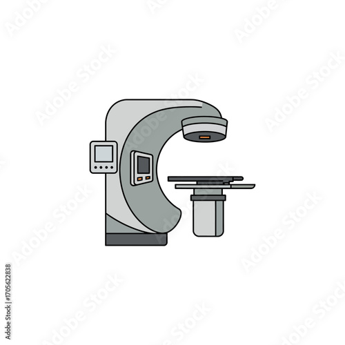 linear accelerator for cancer treatment a medical device illustrating oncology and radiation therapy in healthcare depicting technological innovation