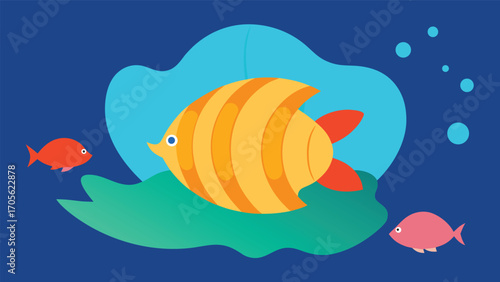 Peaceful beach scene with gentle waves starfish and sandy shore vector illustration