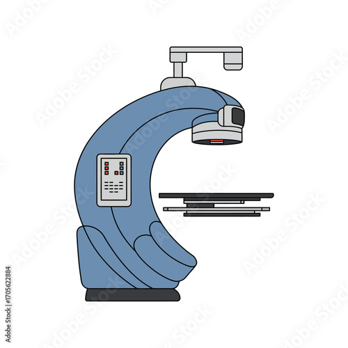 mammography machine illustration medical imaging equipment for breast cancer screening healthcare technology for early detection diagnostic tool clinic