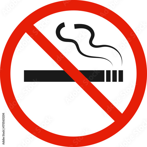 No smoking area. Smoking ban and permission smoking sign.