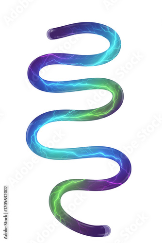 Blue abstract DNA strand 3D background