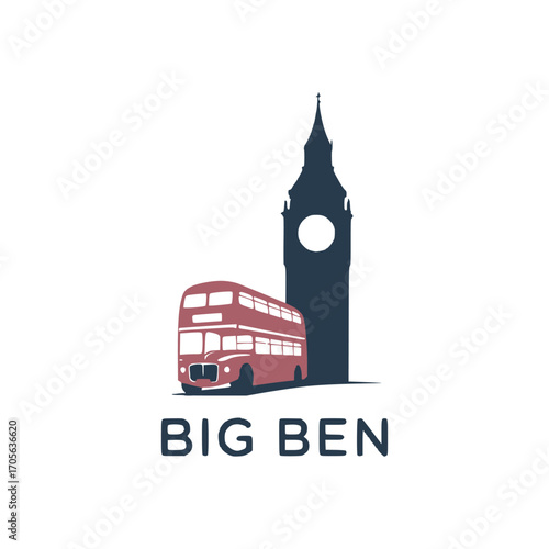 London big ben big ben vector silhouette"