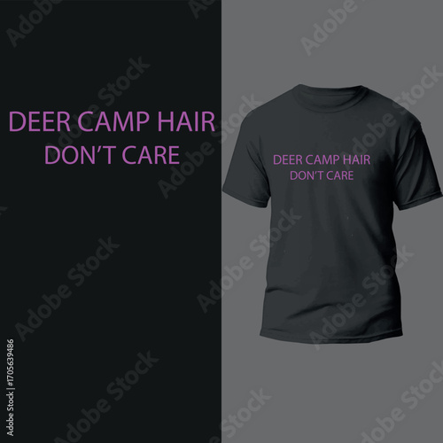 A vector t-shirt design template of a black, casual t-shirt for men's fashion and apparel advertising