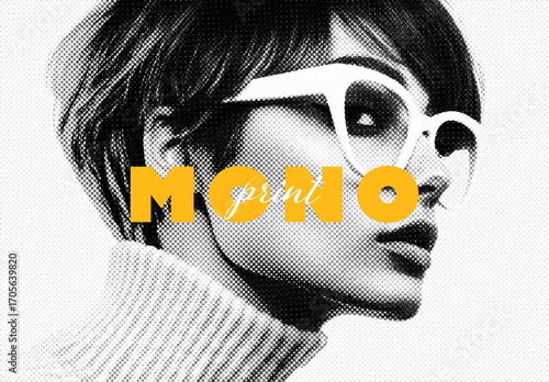 Mono Print Photo Effect