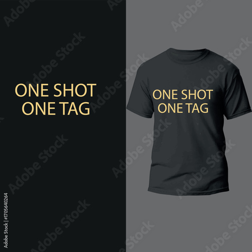 Blank men's casual black t-shirt design template for clothing front and back vector illustration