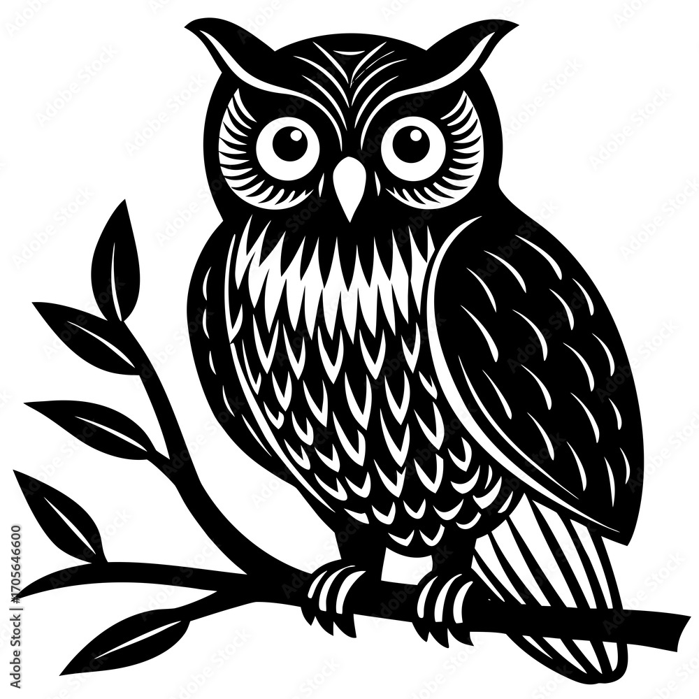 Obraz premium owl on a branch