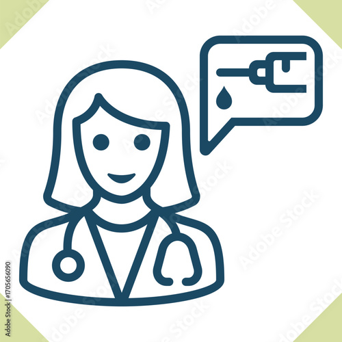 Woman Doctor Icon