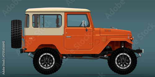 Retro off road vehicle