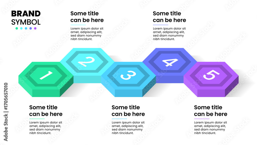 custom made wallpaper toronto digitalInfographic template. Isometric hexagons with 5 steps