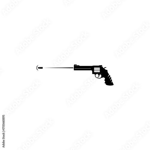 close range shooting practice with a black pistol