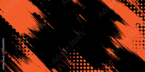 Abstract red and orange grunge texture with a fiery blaze and a background of burning embers