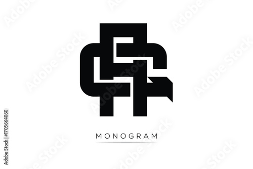 QA Creative Latter Logo. Monogram Logo Design.  Modern Minimal Initials Sing Symbol .