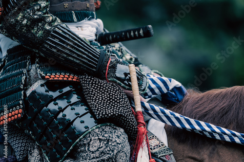 Fotografie 鎧を着た騎馬武者