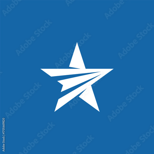 Star Arrow Logo Design Vector Template