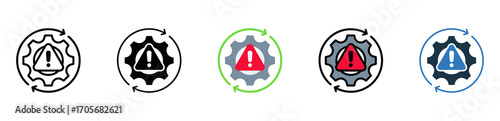 Incident Management icon multiple style 
